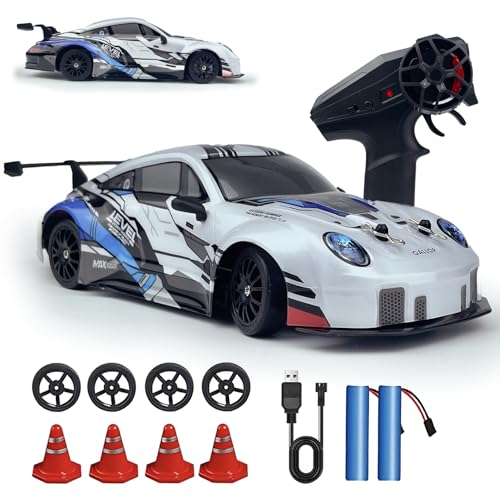 1:24 Scale 4WD RC Drift Car with LED Lights and Drifting Tires H297