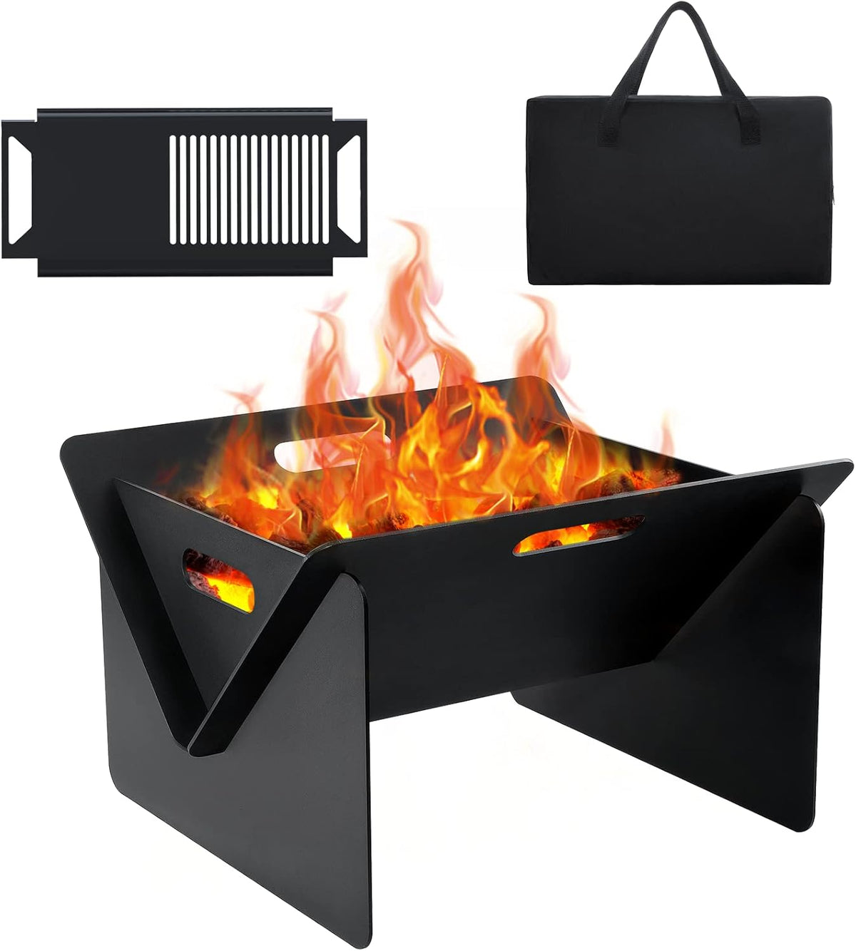 18 Inch Portable 2 in 1 Metal Fire Pit M889