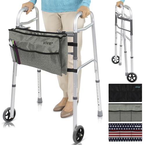 Folding Walker with Wheels and Bag M1500
