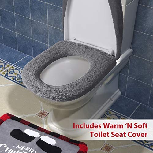 Set of 5 Toilet Seat Cover and Rug Set R1498