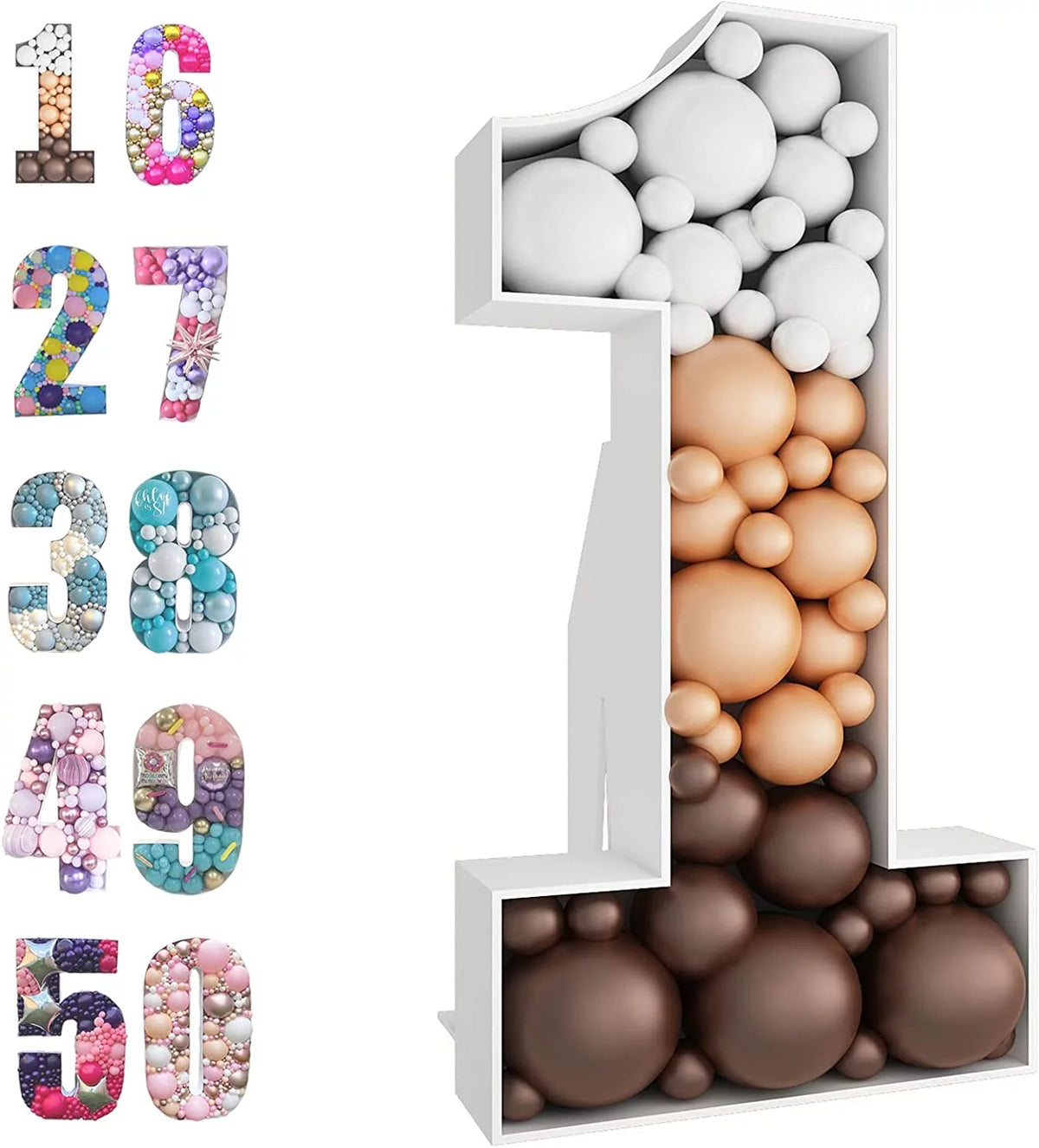 4ft Marquee Numbers Mosaic Balloon Frame Kit R471