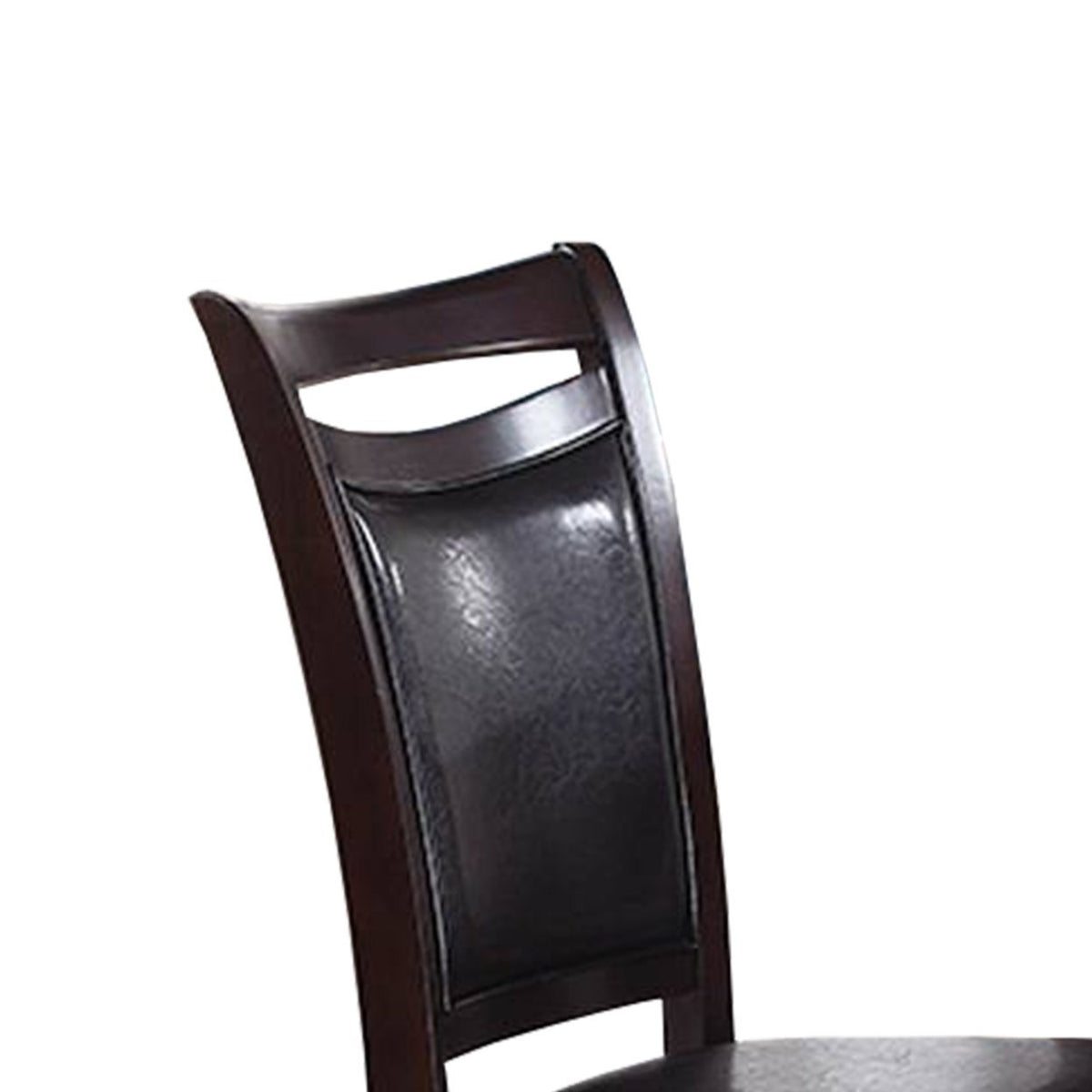 Set of 2 Brown Faux Leather Side Chairs J5602