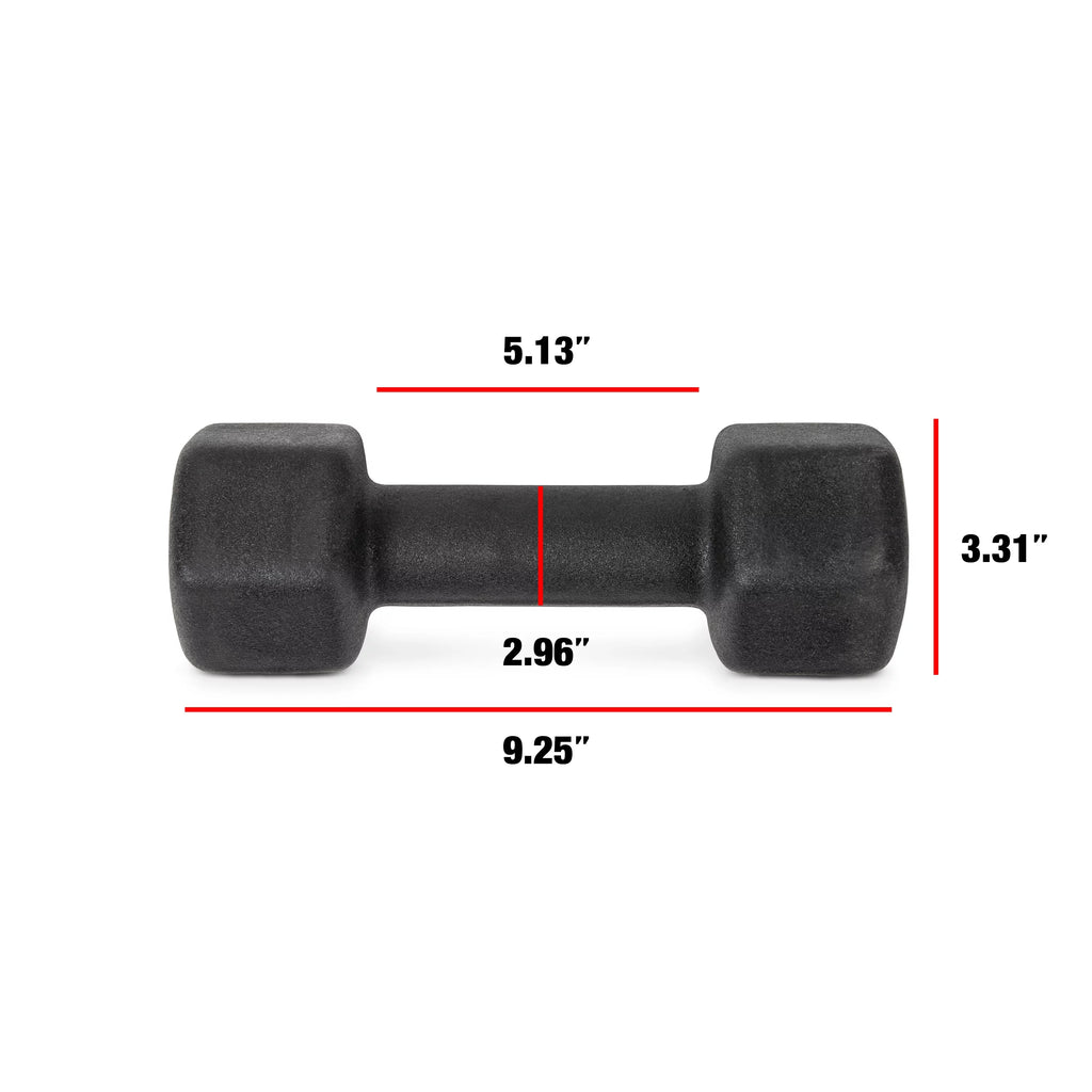 1lb Black Neoprene Dumbbell Pair Q208883
