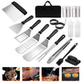 34Pcs Stainless Steel BBQ Grilling Tools Set with Carry Bag V961197