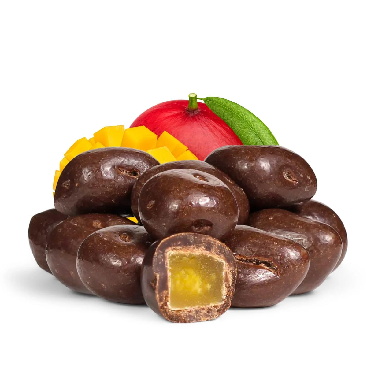 Milk Chocolate Covered Dried Mango 2 Lbs Bulk Bag A993997