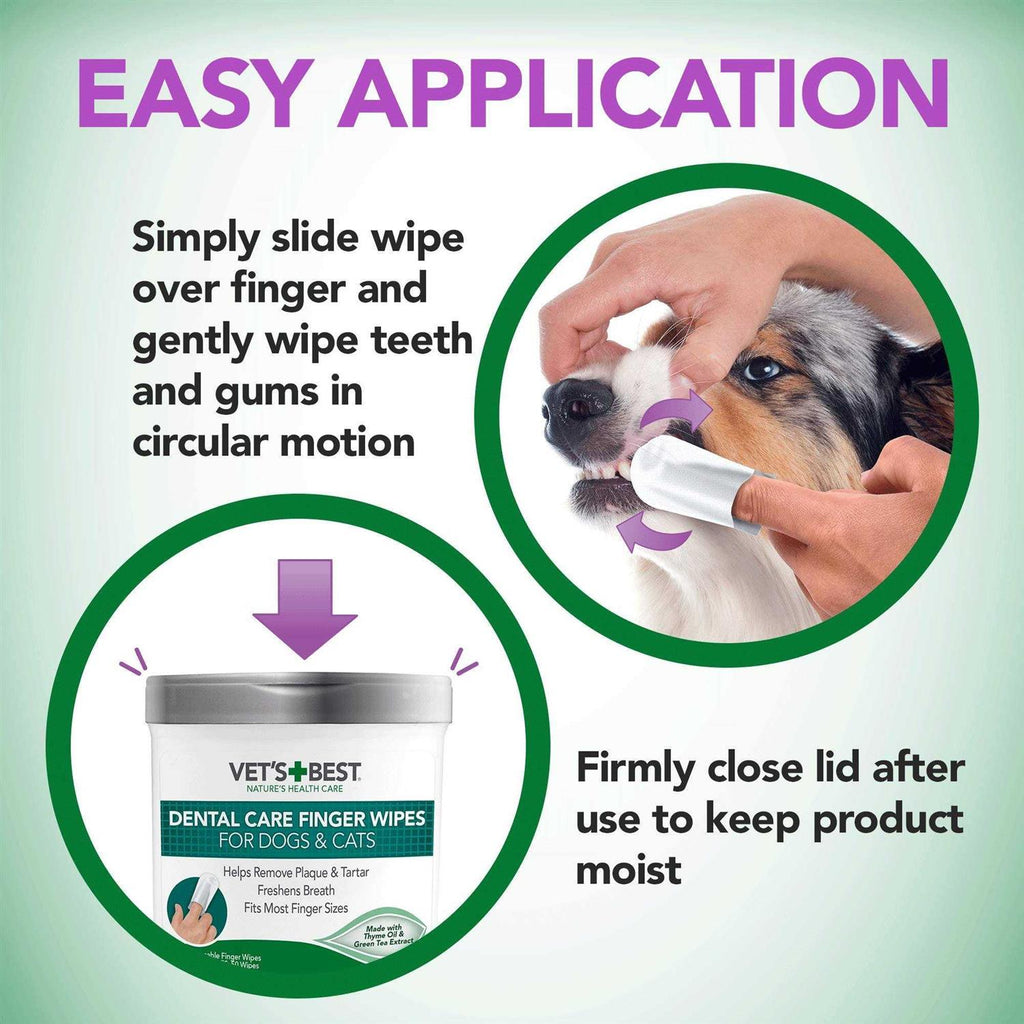 Dental Care Finger Wipes for Dogs & Cats S701618