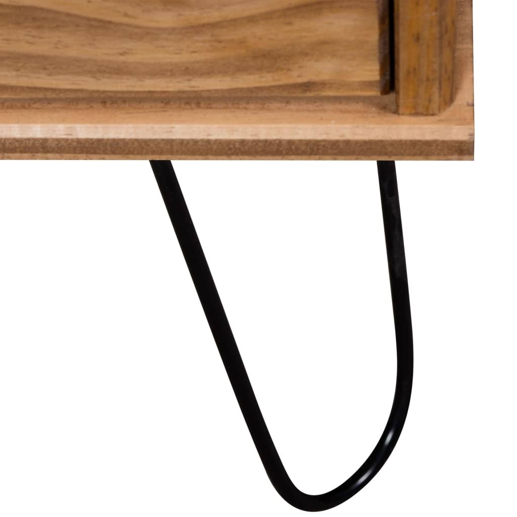 Gray Solid Pine Wood Sideboard N991