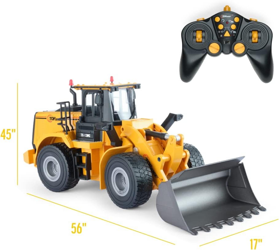 2.4Ghz RC Construction Tractor with Metal Shovel, Pack of 2 O9743