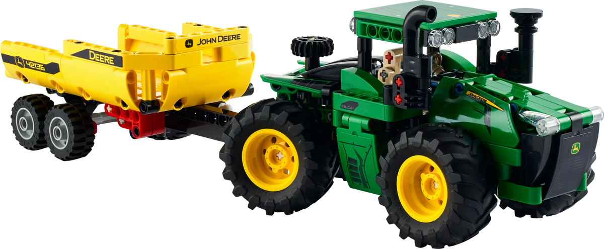 4WD Tractor Toy with Trailer Building Toy W715739