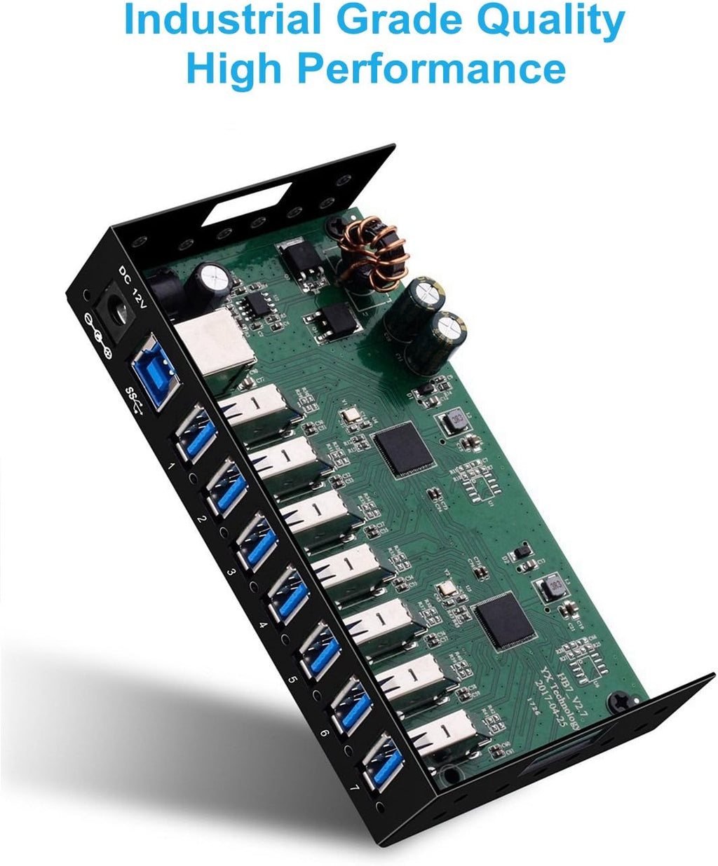 7-Port Powered USB 3.0 Hub with 12V/3A AC Adapter S568733