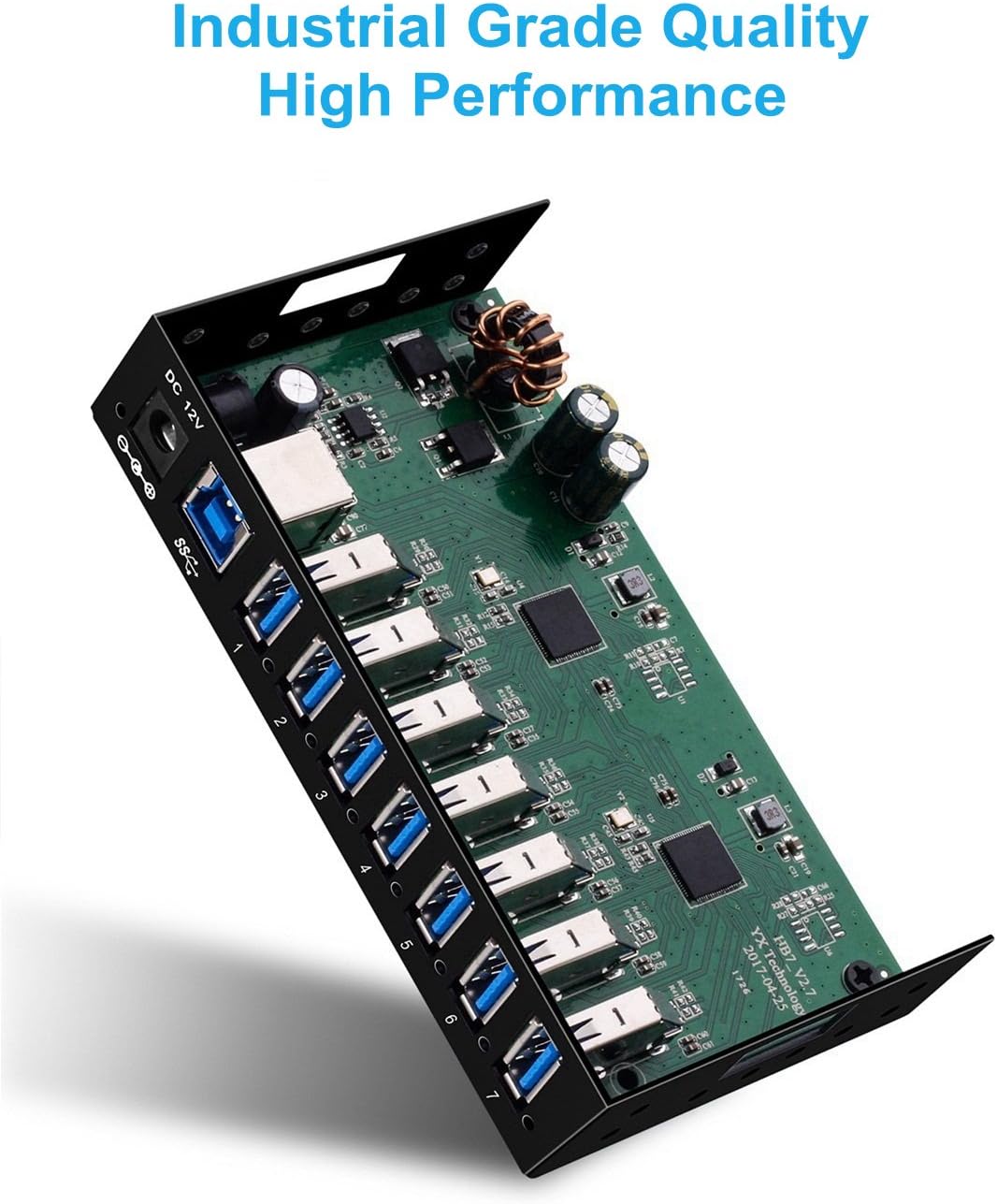 7-Port Powered USB 3.0 Hub with 12V/3A AC Adapter S568733