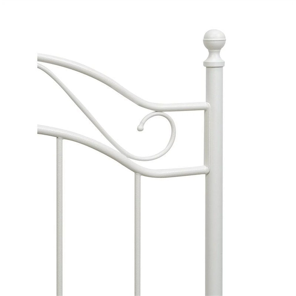 White Twin Metal Bed X4176