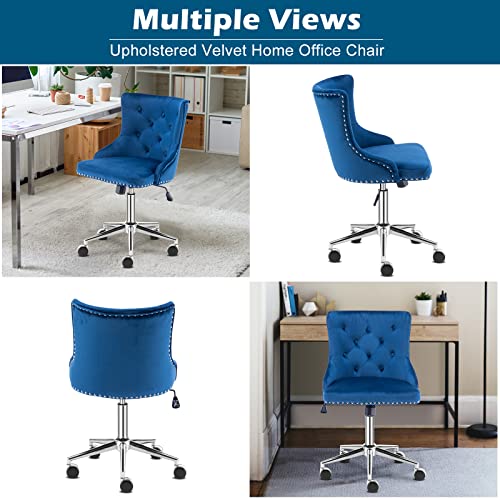 Pink Velvet Office Chair E836