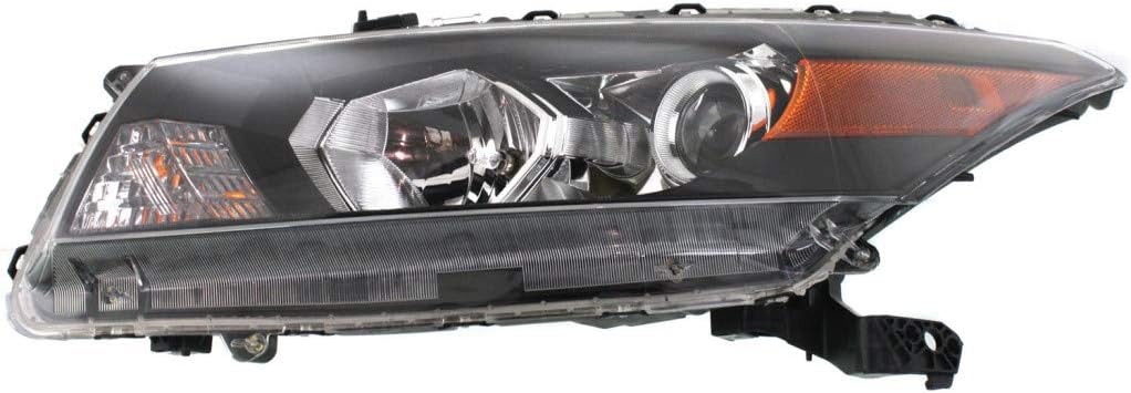 Headlight Assembly Driver Side with Bulbs Black Housing T9511