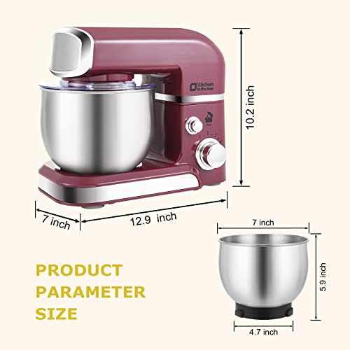 3.2Qt 6 Speeds Blue Electric Food Mixer S662