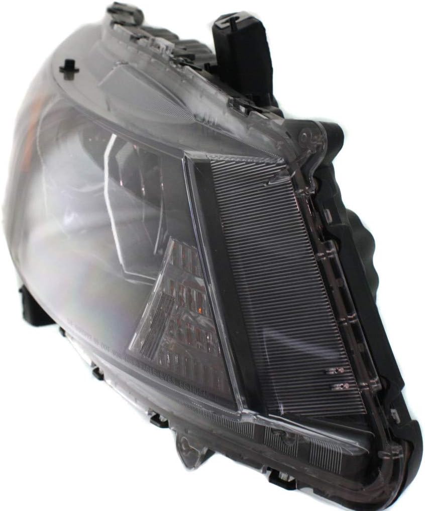 Headlight Assembly Driver Side with Bulbs Black Housing T9511