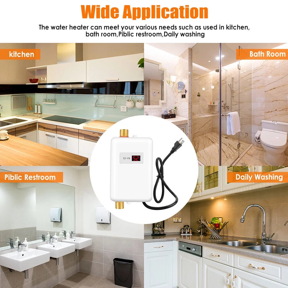 3000W Electric Tankless Water Heater V316