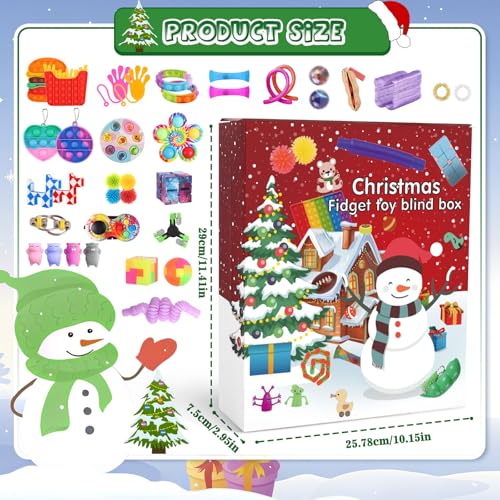 24 Pcs Fidget Toys Advent Calendar L8477