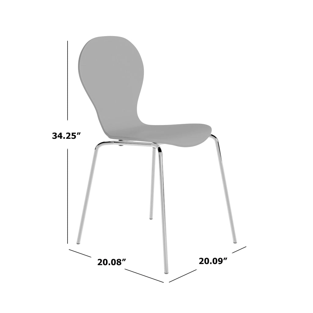 Black Mid Century Modern Dining Chair Set of 4 S22674