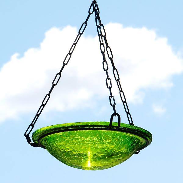 Hanging Glass Birdbath V317871