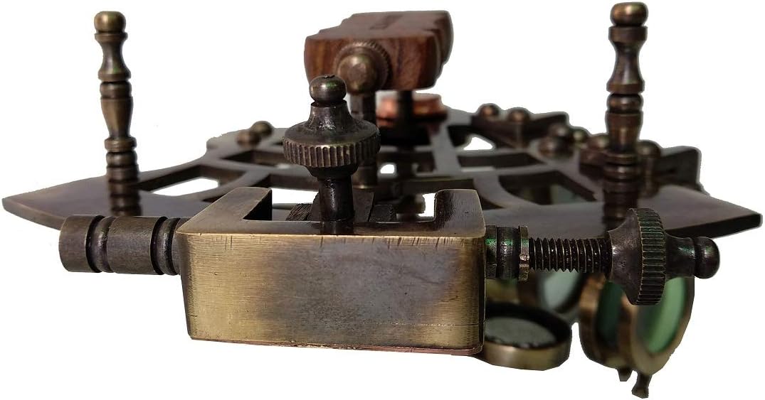 Brass Nautical Sextant with Hardwood Box Z2586