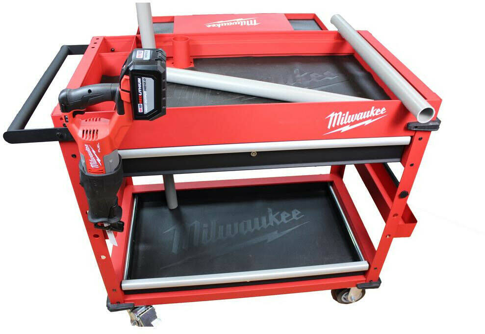 40 in. 2-Drawer Steel Work Cart T64538