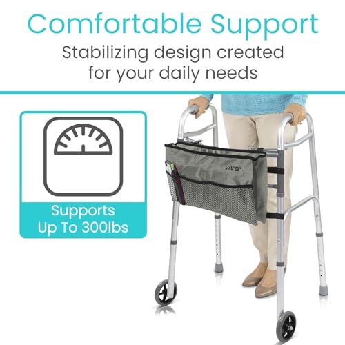 Folding Walker with Wheels and Bag M1500