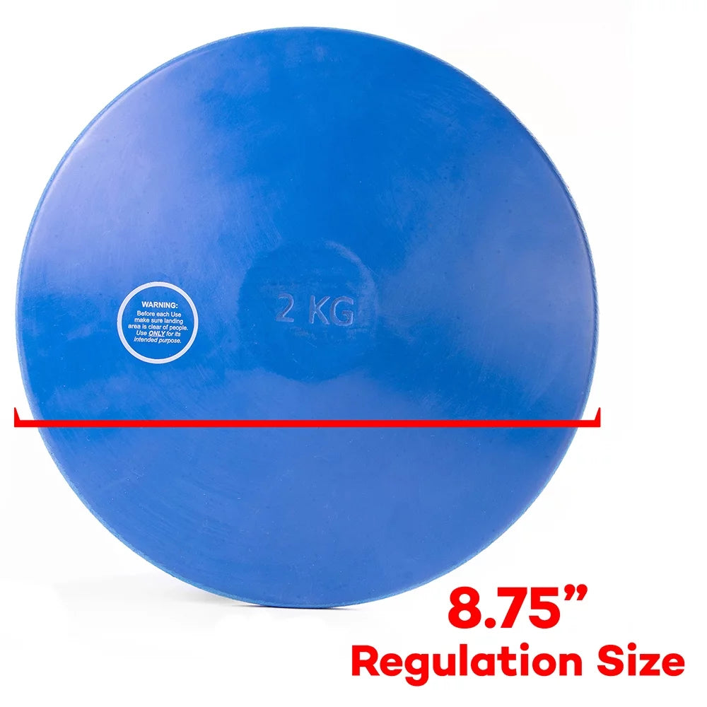 2kg Blue Non-Marking Rubber Practice Discus C327119