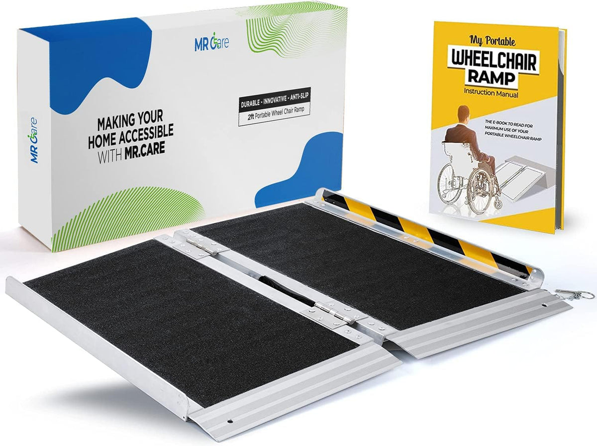 Portable Foldable Wheelchair Ramp with Handle (2FT) Q333