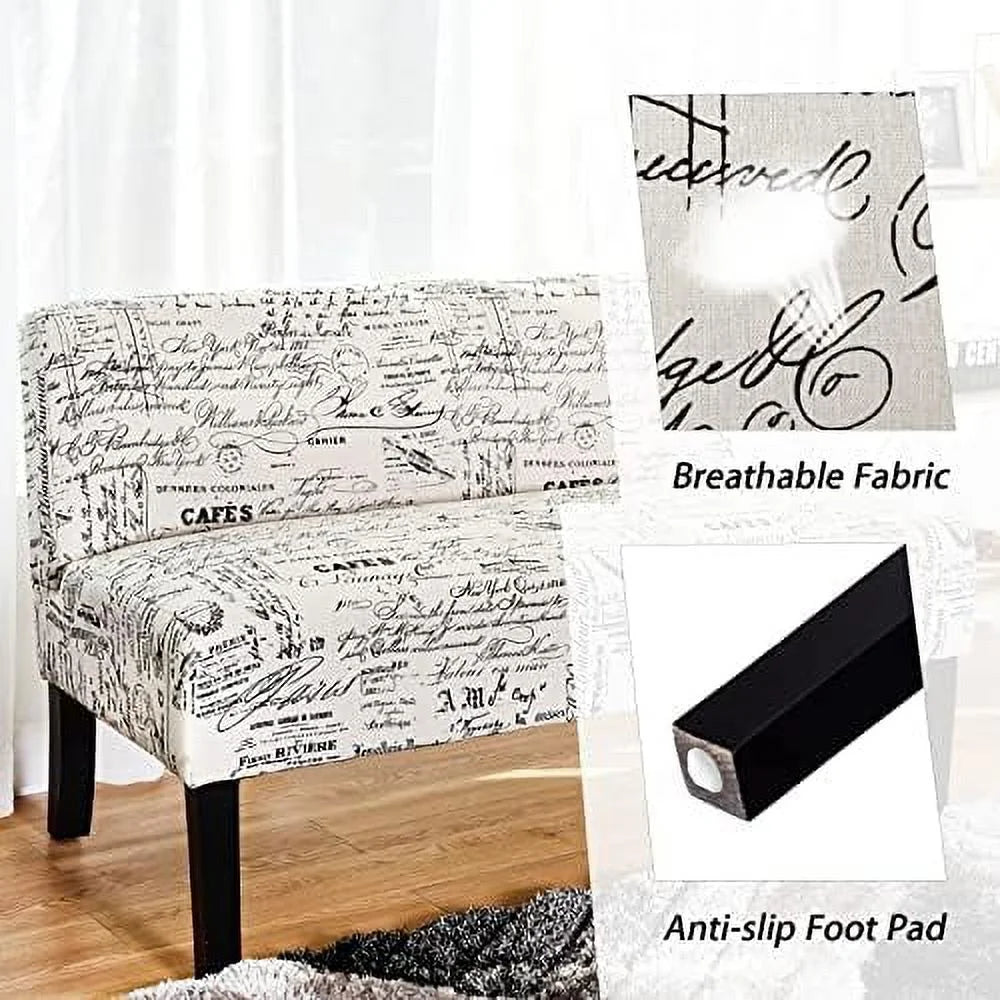 Armless Loveseat Sofa Fabric Q87713