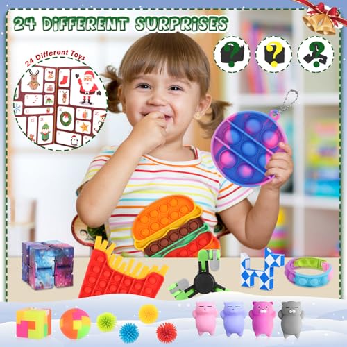 24 Pcs Fidget Toys Advent Calendar L8477
