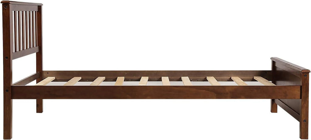 Wood Platform Bed Frame with Headboard and Footboard M6300