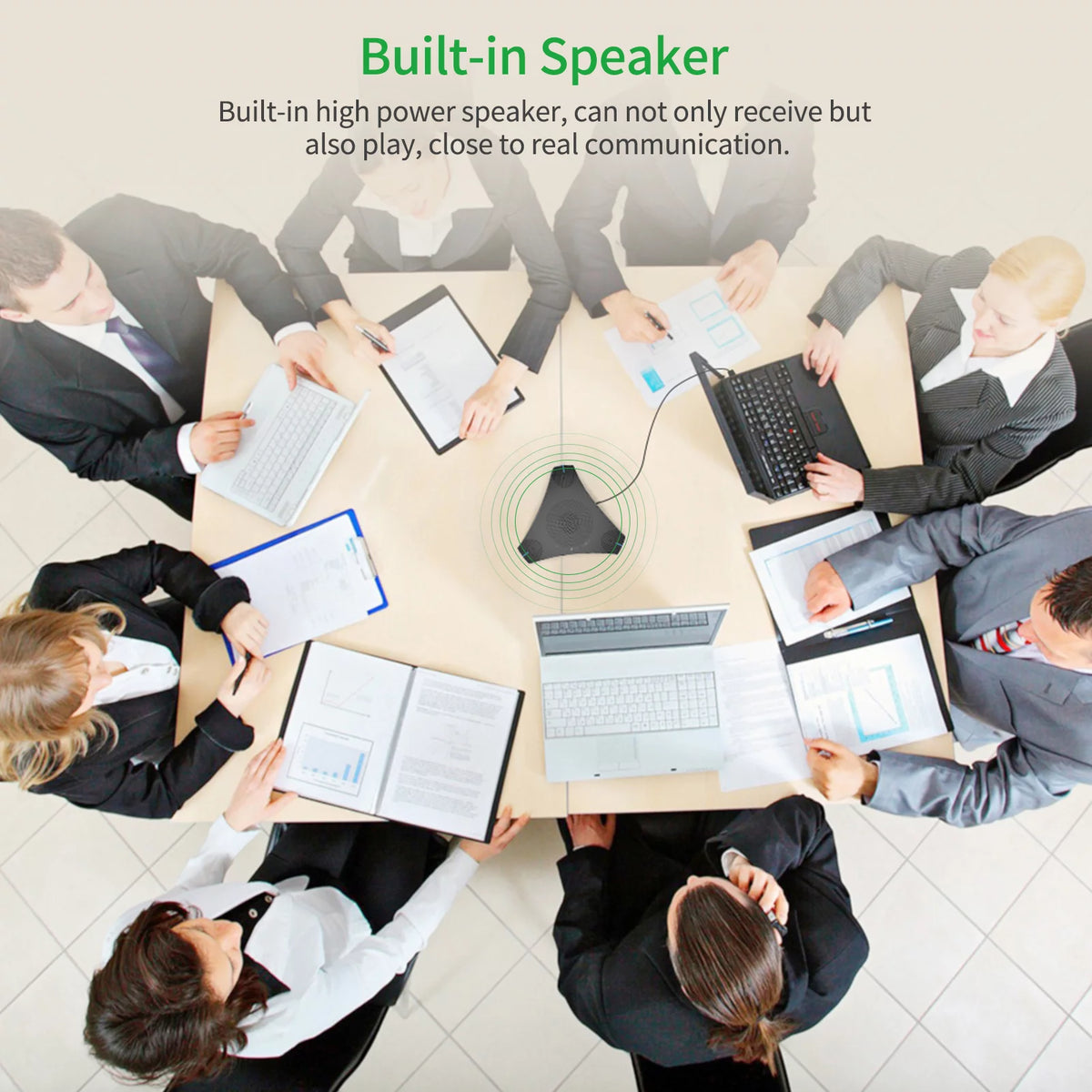 USB Speakerphone Conference Microphone Omnidirectional Computer Mic with Mute Key S80072