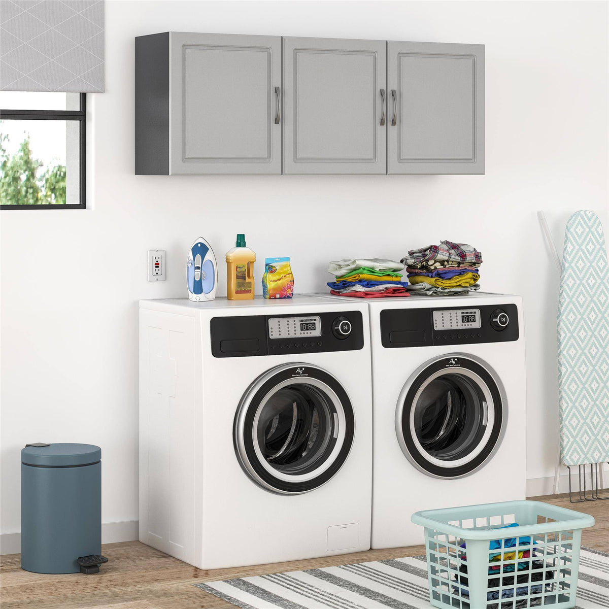 Gray Wall Cabinet Z329