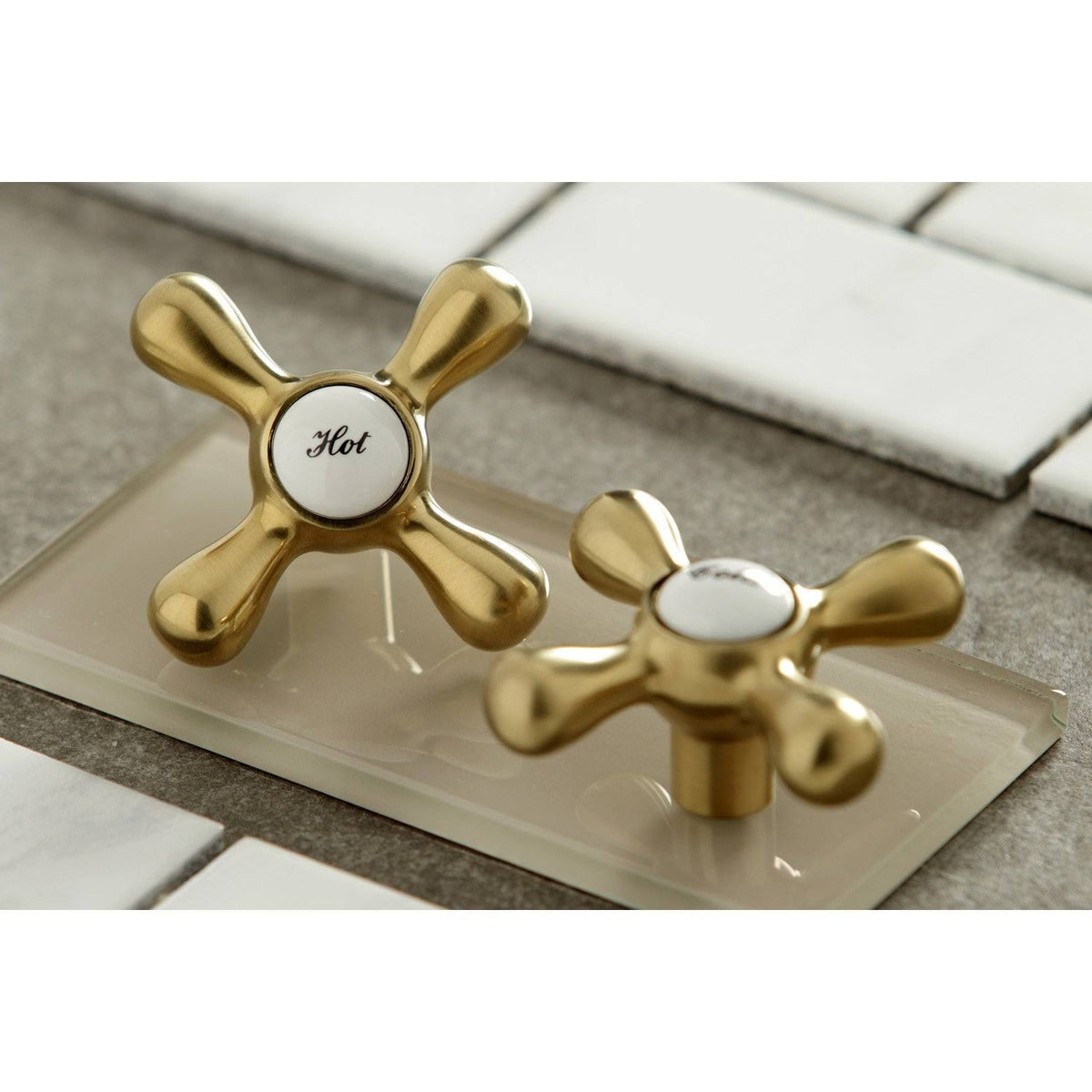 Polished Nickel Two Handle Wall Mount Kitchen Faucet K201305