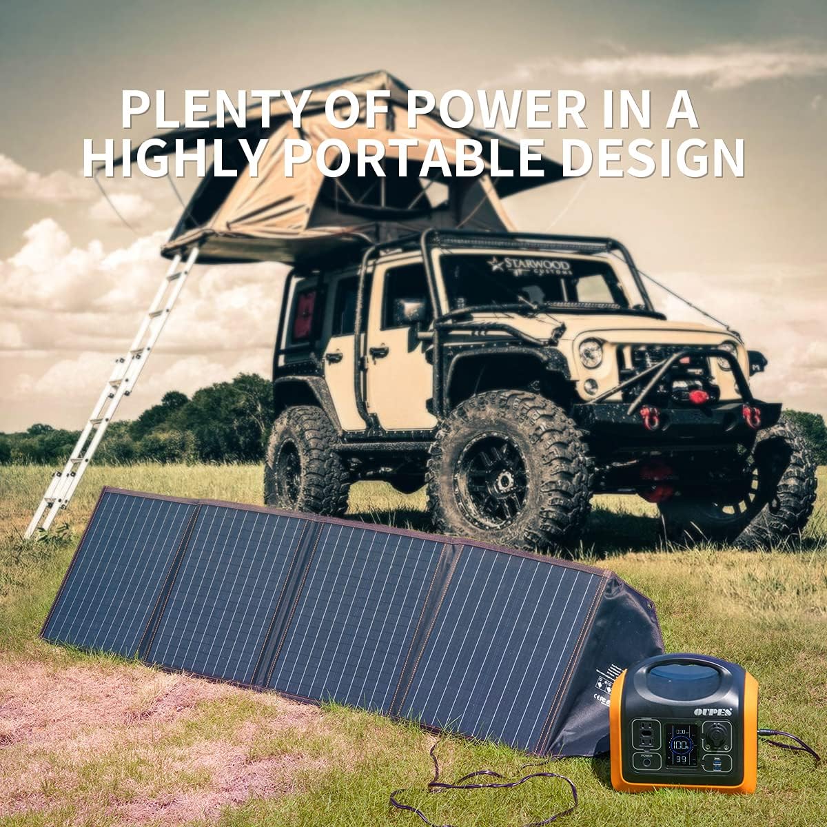 Portable Power Station 600W with 100W Panel N9953