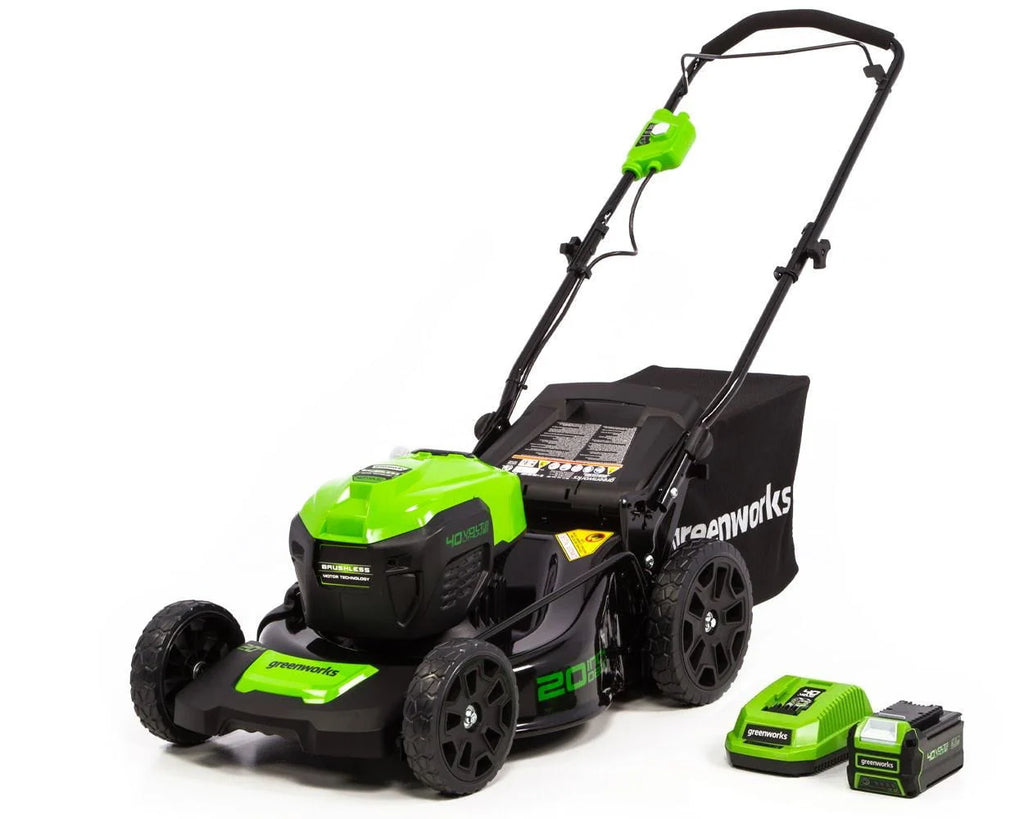 40V 20 Brushless Push Lawn Mower with 4.0 Ah Battery & Quick Charger A852370