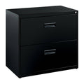 2 Drawer Black Metal File Cabinet C24188