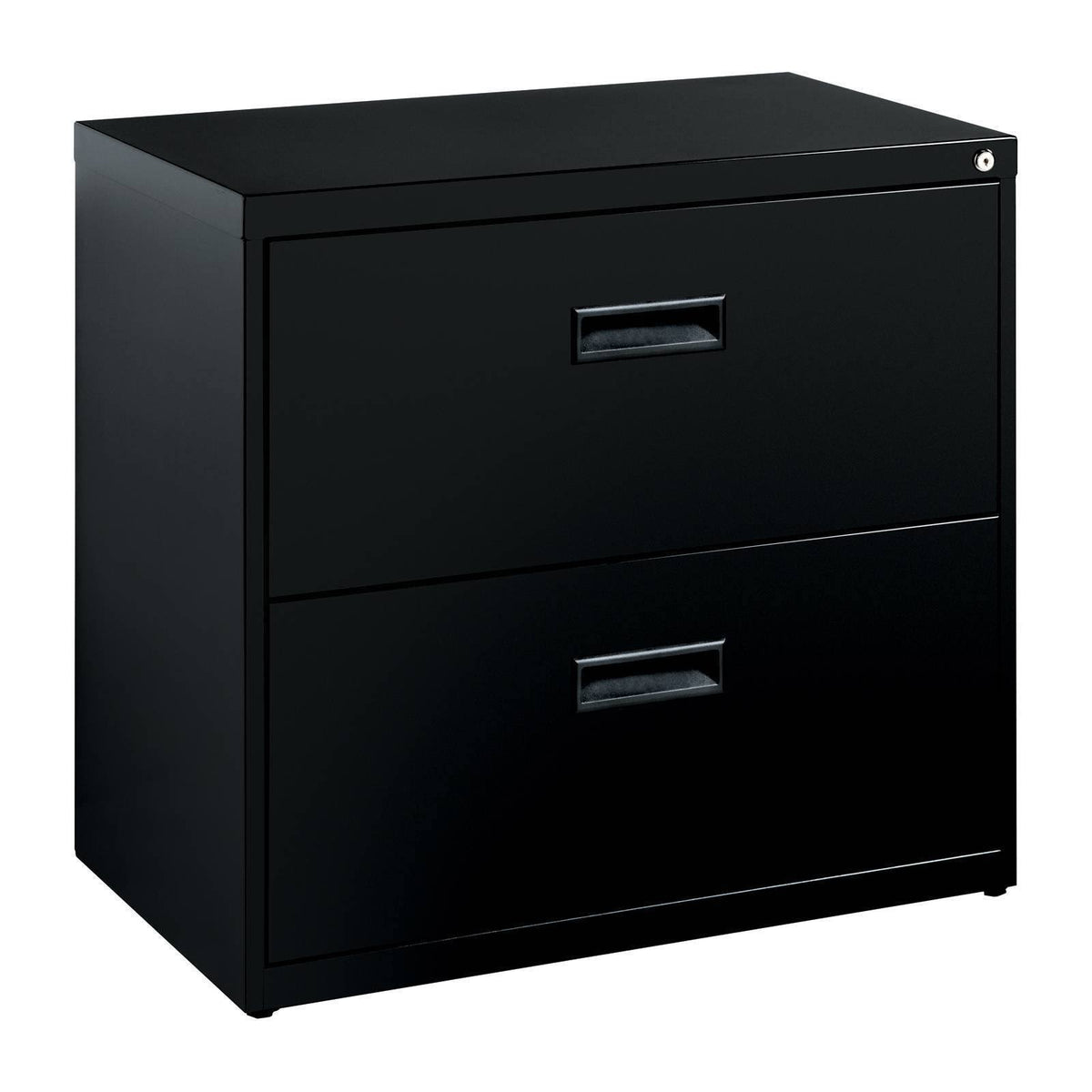 2 Drawer Black Metal File Cabinet C24188