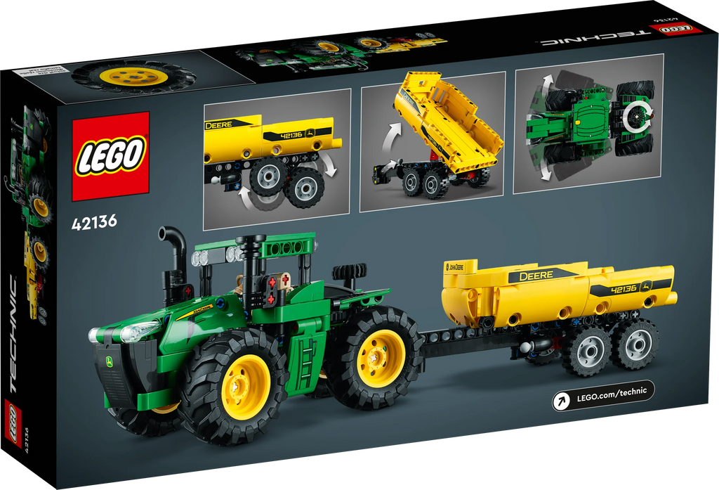 4WD Tractor Toy with Trailer Building Toy W715739