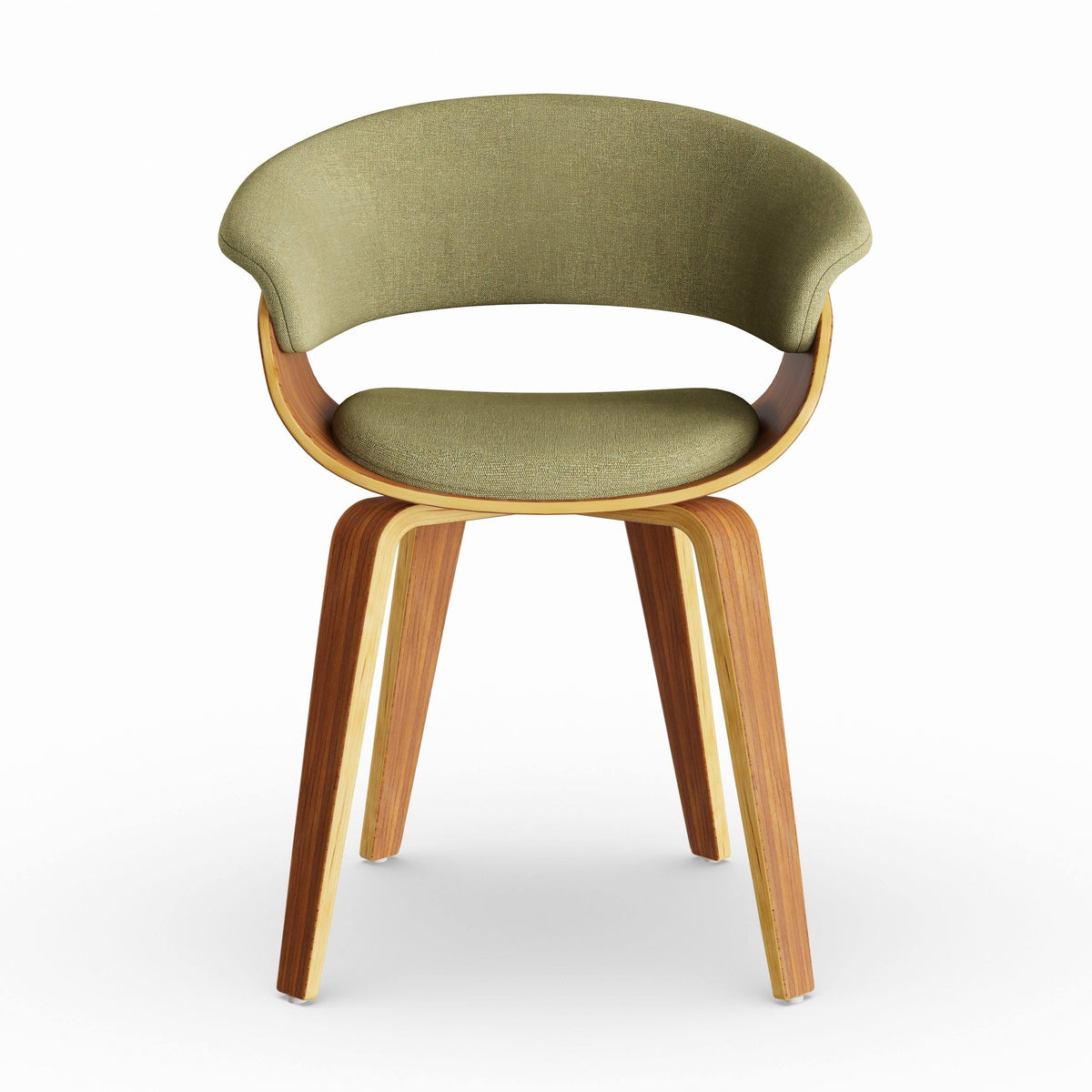 Cream Fabric Zebra Wood Dining Accent Chair K463