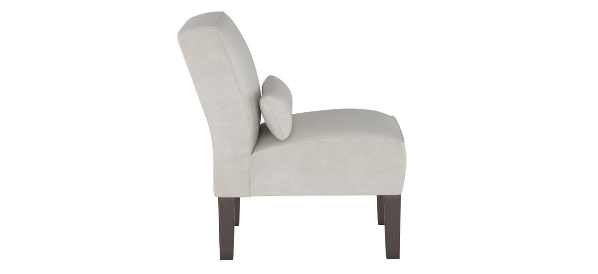 Velvet Light Grey Accent Chair E357444
