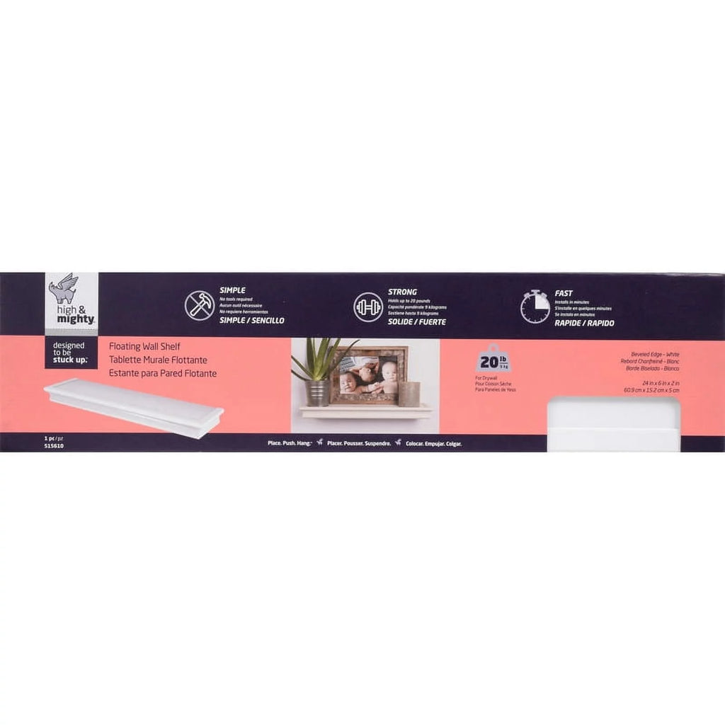 24" White Floating Shelf G25737