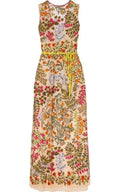 Embroidered Tulle Maxi Dress H351
