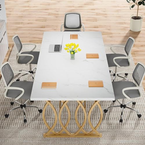 White 63" W Executive Desk Q34236