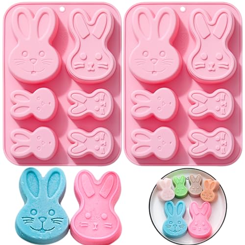 3D Easter Bunny Silicone Mold 2 Pack G609387
