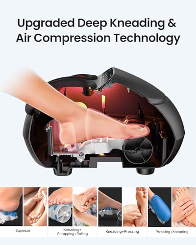 Black Electric Foot Massager with Heat Y549