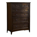 6 Drawer Dark Mahogany Chest Y562