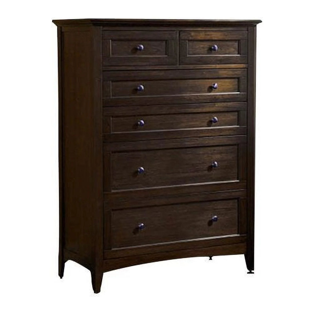 6 Drawer Dark Mahogany Chest Y562
