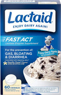 Lactose Intolerance Chewables with Lactase Enzymes, Vanilla Twist, 60 Pks F505
